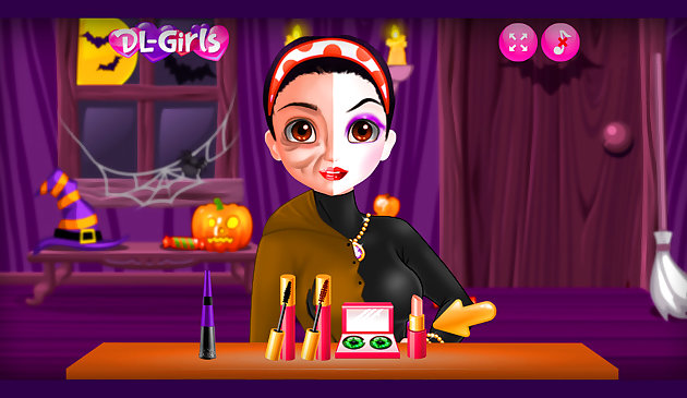 Учебник по двойному макияжу Принцессы на Хэллоуин