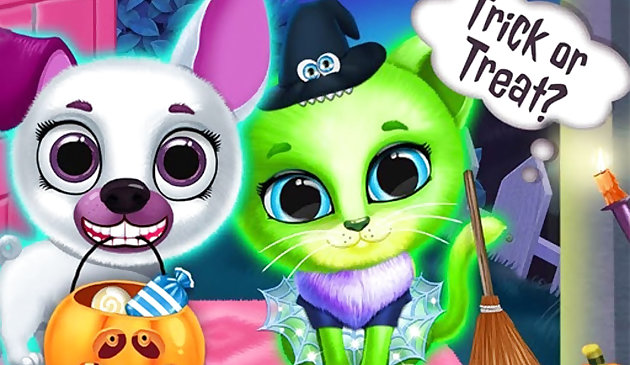 Страшный макияж на Хэллоуин: салон питомцев