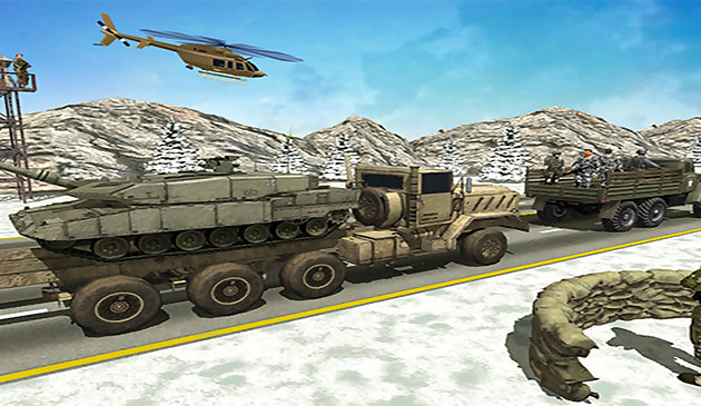 アメリカ軍ミサイル攻撃軍トラック運転ゲーム