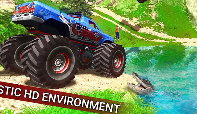 Монстр грузовик в горах