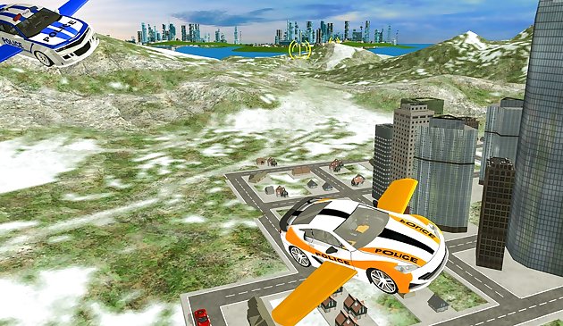 Симулятор летающего полицейского автомобиля
