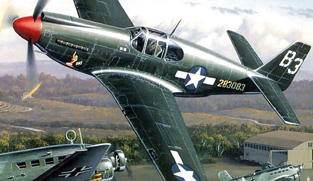 Авиационное искусство: воздушный бой. Пазл