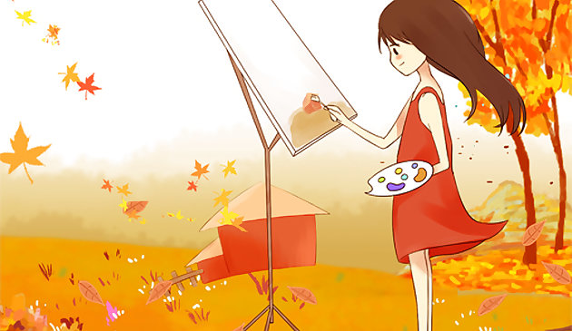 Мультяшная осень. Пазл