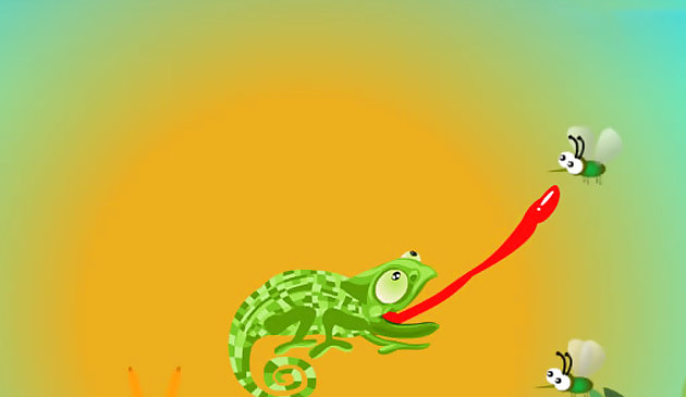 Хамелеон хочет есть