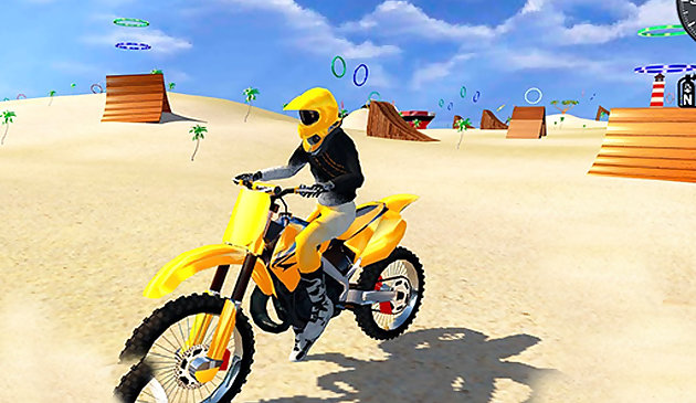 Мотоцикл: бой на пляже 3d