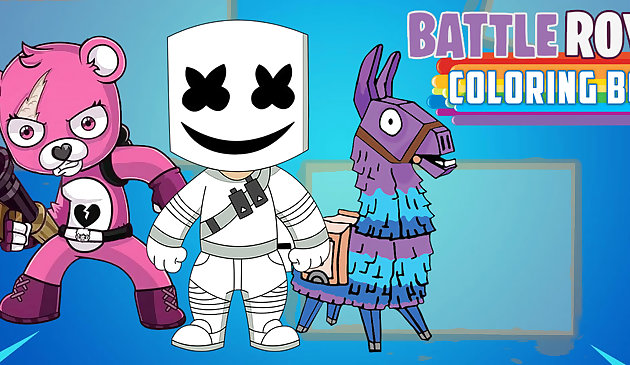 Королевская битва: книжка раскраска