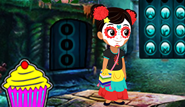 Побег прекрасной девушки на Хэллоуин