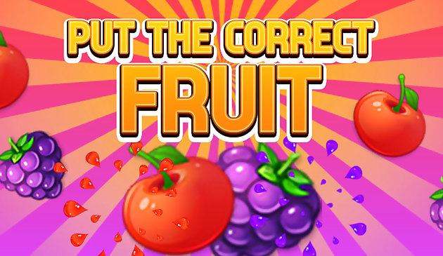 Poner la fruta correcta