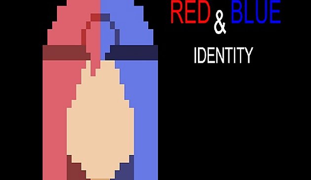 Rote und blaue Identität