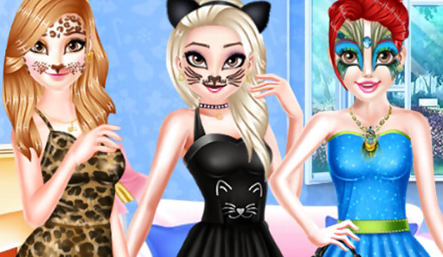 Модная вечеринка принцессы в стиле животных