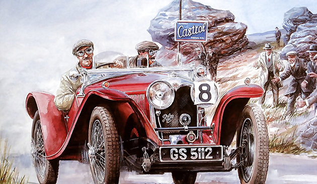 Pintura coches vintage Rompecabezas 2