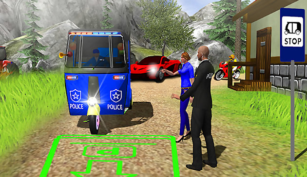 警察自動人力車タクシーゲーム