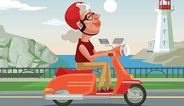 Езда на городском скутере