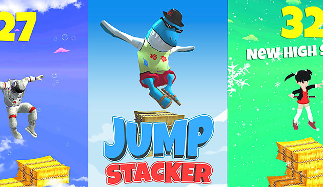 Elegante stack jump tap jumping gioco