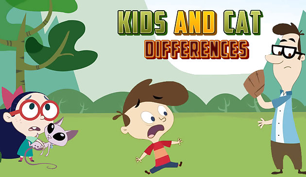 Дети и кот. Различия