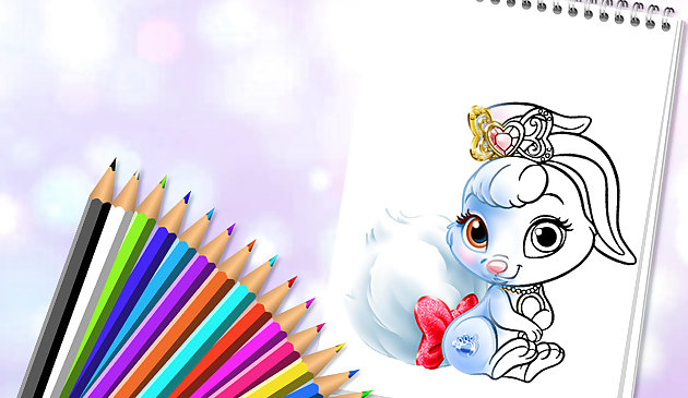 Милые животные Раскраска