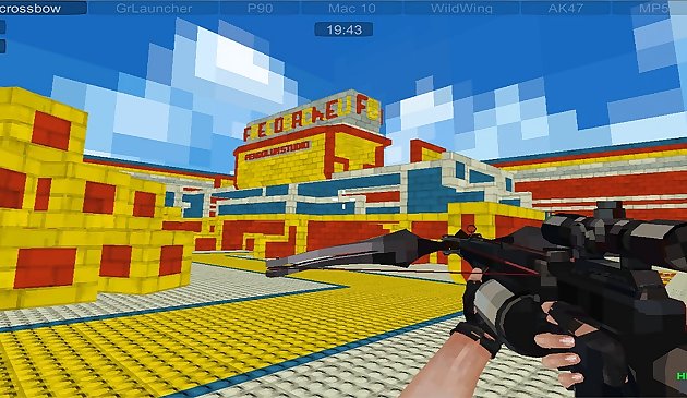 Пиксельный Пейнтбол ФПС