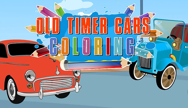 Old Timer Cars Coloriage