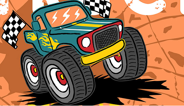 Безумные Монстер Траки. Пазл