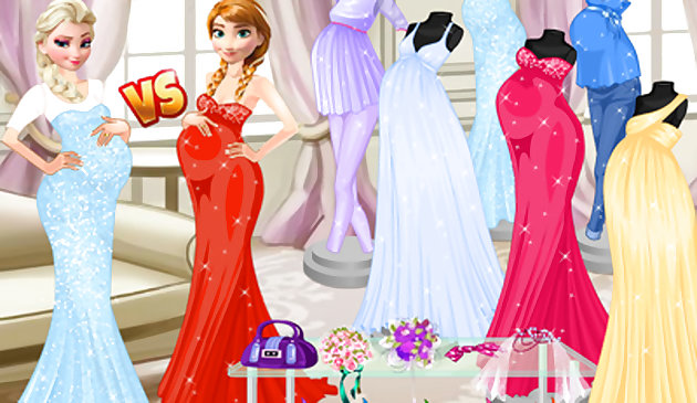 Pregnant Princesses Fashion Dressing Roo