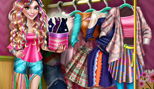 Голубка Хипстер Долли одевается H5