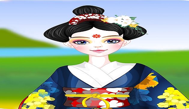 Прекрасная девушка сакуры