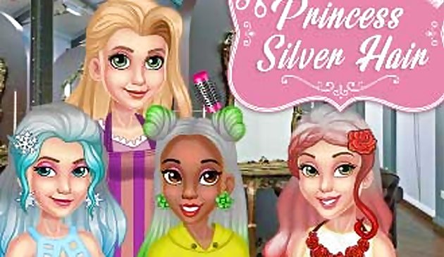 Peinados de plata princesa