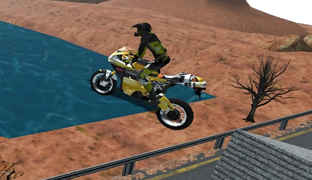 Трюки на мотоцикле на шоссе