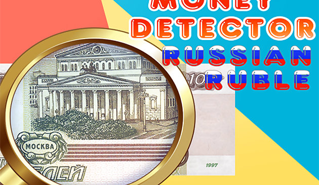 Rublo russo do detector de dinheiro