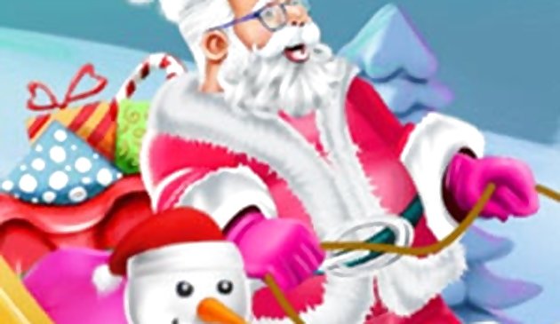 Design Santa schlitten Spiel