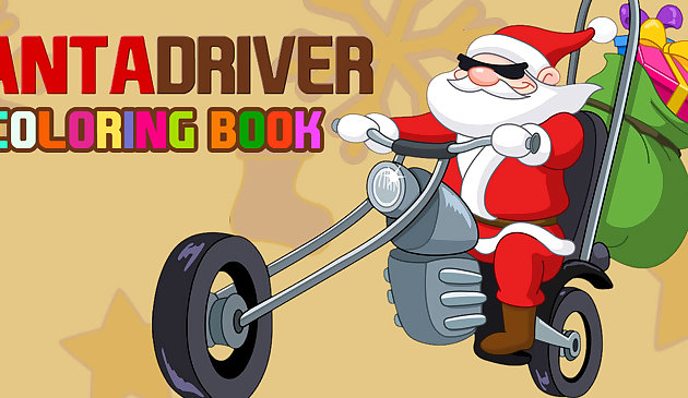 Santa Driver Malbuch