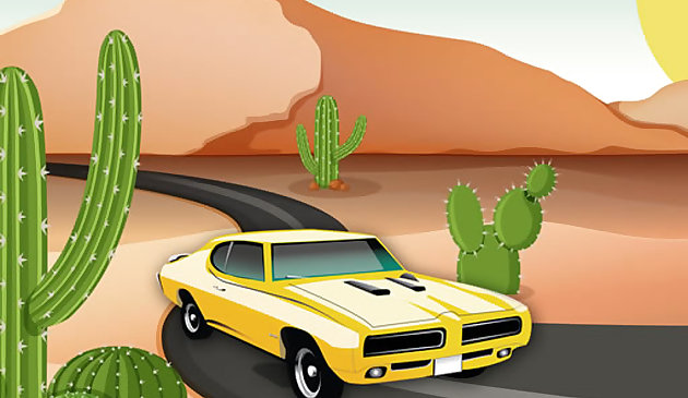Carrera de coches en el desierto