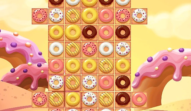 Che ciambelle appetitose! Quindi voglio mangiarli tutti il prima possibile. Nel gioco online Donuts Match 3 non sarai in grado di goderti i dolci, ma puoi ordinare ciambelle in scatole. Per fare questo, fare catene delle stesse ciambelle nella quantità d