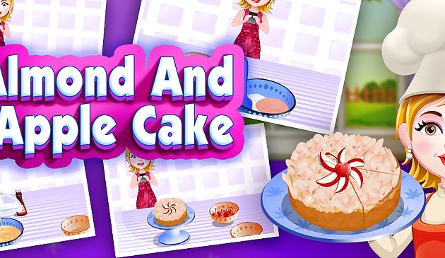 Миндаль и яблочный торт