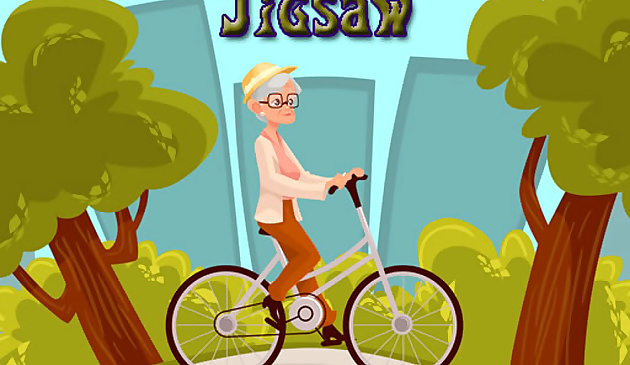 Jigsaw de Passeio de Bicicleta Feliz