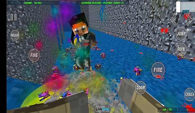 Блочный пейнтбол 3