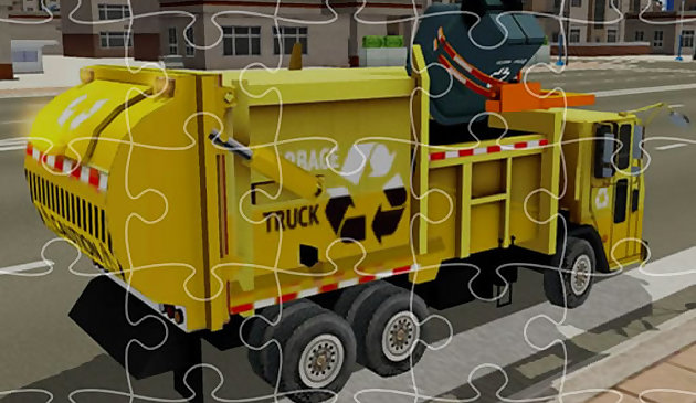 Мусоровоз пазл