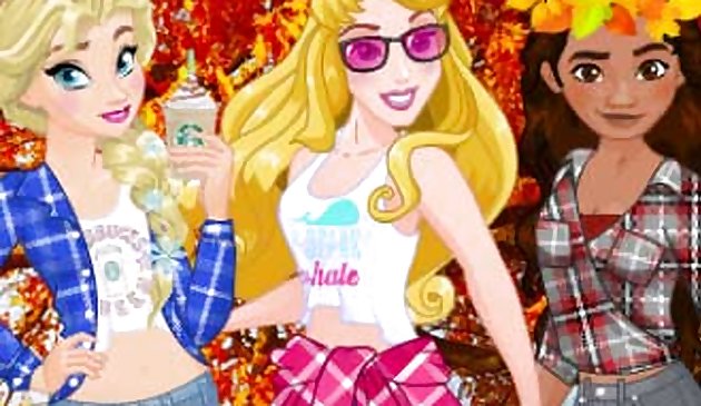 Принцессы: осенняя фланель