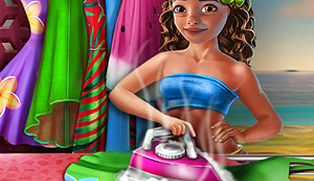 Экзотическая девушка: стирка