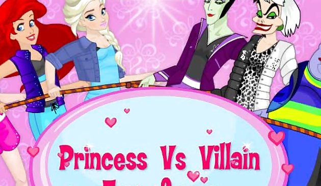 Princesa vs Vilões Cabo de Guerra