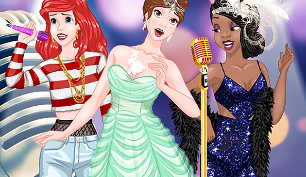 Принцессы, поющие на фестивале