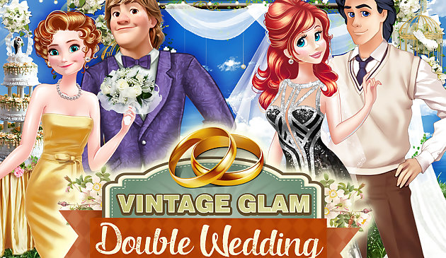 Pernikahan Ganda Vintage Glam