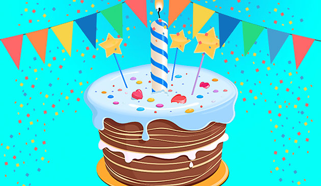 Торт на День Рождения пазл