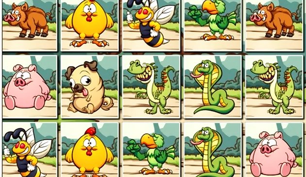 Животные матч памяти
