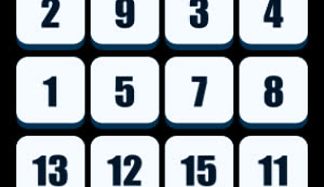 Puzzle scorrevole dei numeri