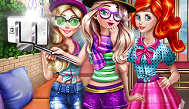 Хипстерское селфи принцесс