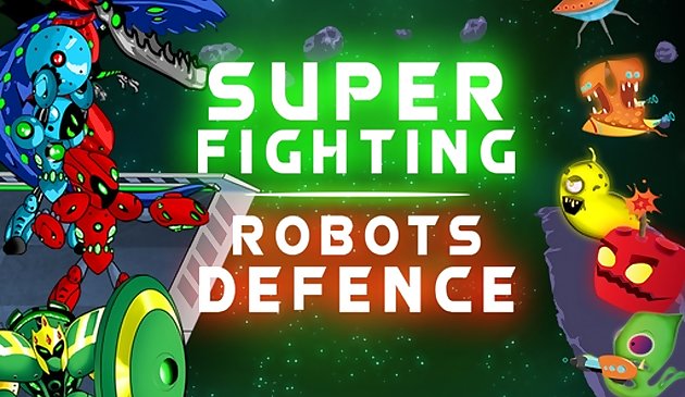 Super Lutando Robôs De Defesa