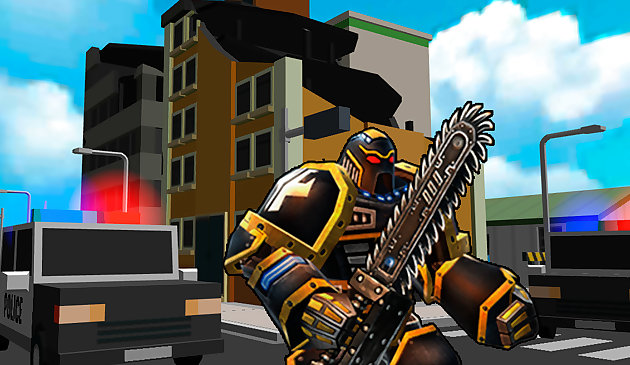 Roboter Hero City Simulator 3D
