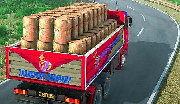 Entrega de derechos de carga del camionero indio