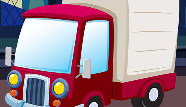 Веселый грузовик пазл